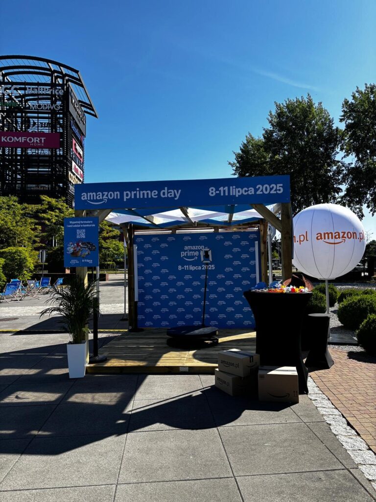 Fotobudka 360 na evencie Amazon Prime Day
